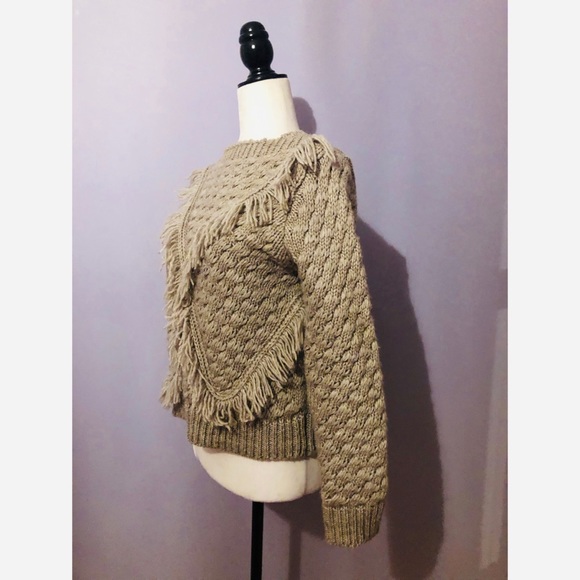 Revolve MAJORELLE Cable Knit Sweater in Grey - Picture 5 of 8